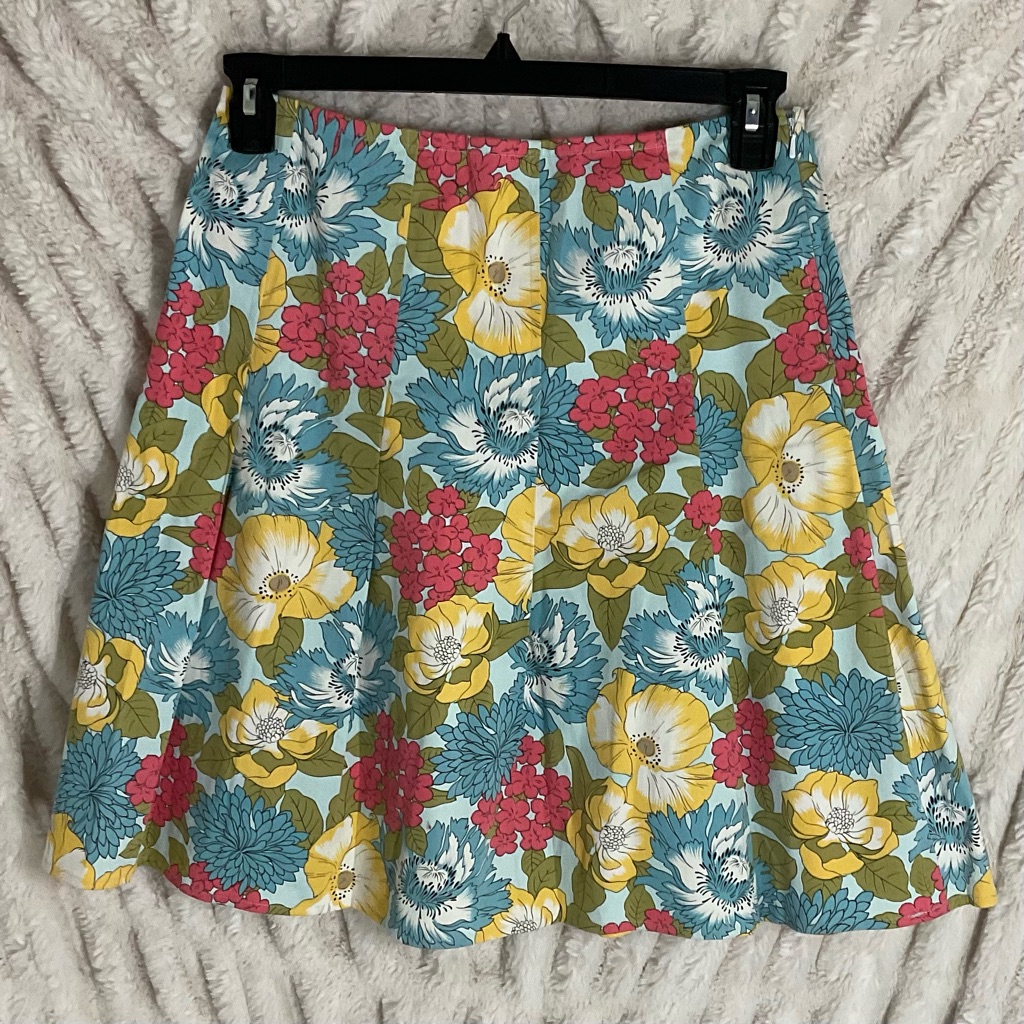 Caslon Floral Drop Pleat Spring Skirt
